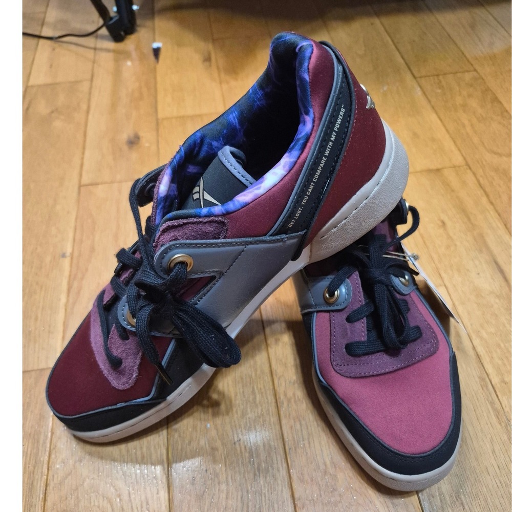 Reebok Workout Plus Street Fighter M. Bison Burgundy Black Mens GZ2567 Sneaker